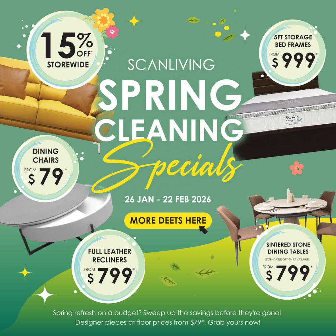SCANLIVING SPRING CLEANING SPECIALS