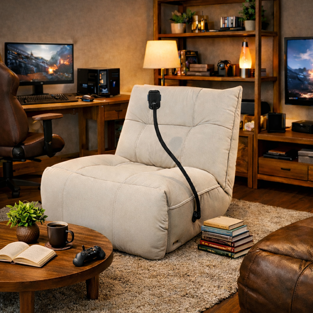 LEPO SWIVEL RECLINER WITH PHONE HOLDER